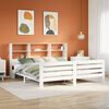 vidaXL Cadre de lit sans matelas blanc 180x200 cm bois massif de pin