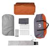 vidaXL Tente tunnel avec toit Gris et orange 778 x 356 x 210 cm