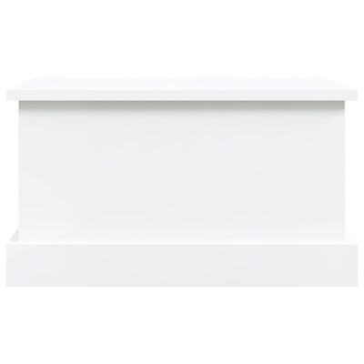 vidaXL Boîte de rangement blanc brillant 50x30x28 cm bois d'ingénierie