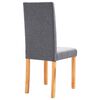 vidaXL Chaises &agrave; manger lot de 4 gris clair tissu