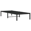 vidaXL Cadre de lit m&eacute;tal noir 80x200 cm