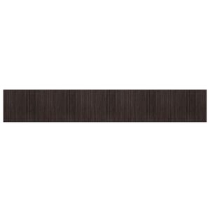 vidaXL Tapis rectangulaire marron fonc&eacute; 80x1000 cm bambou