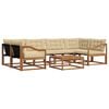 vidaXL Ensemble de canap&eacute;s d'ext&eacute;rieur 7 pc Naturel et Beige