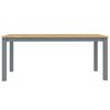 vidaXL Table &agrave; manger Panama gris 180x90x75 cm bois massif de pin