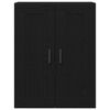 vidaXL Meuble mural Ch&ecirc;ne noir 69,5 x 34 x 90 cm Bois d'ing&eacute;nierie