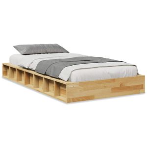 vidaXL Cadre de lit sans matelas 80x200 cm bois massif de ch&ecirc;ne