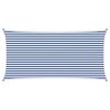 vidaXL Voile d'ombre Bleu et Blanc 6 x 3 m 100 % polyester Oxford