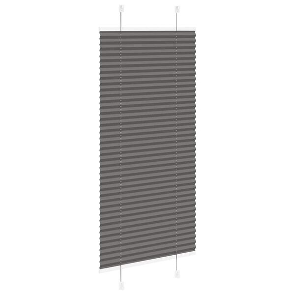 vidaXL Store pliss&eacute; noir 60x100 cm largeur du tissu 59,4 cm polyester