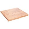 vidaXL Comptoir de salle de bain marron 60x60x(2-4) cm bois trait&eacute;