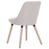 vidaXL Chaises &agrave; manger lot de 2 cr&egrave;me tissu