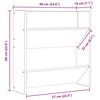 vidaXL Armoires &agrave; chaussures murales 2 pcs Ch&ecirc;ne Sonoma 60x18x60 cm