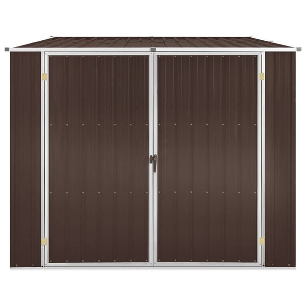 vidaXL Abri de jardin Marrron 195x198x159 cm Acier galvanisé
