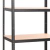vidaXL Étagère à 5 niveaux 2 pcs Gris Acier et bois ingénierie