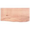 vidaXL &Eacute;tag&egrave;re murale marron clair bois ch&ecirc;ne massif trait&eacute;