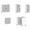 vidaXL Ensemble d'armoires de cuisine 11 pcs Lucca bois d'ing&eacute;nierie