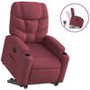 vidaXL Fauteuil inclinable rouge bordeaux tissu