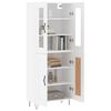 vidaXL Buffet haut Blanc 69,5x34x180 cm Bois d'ing&eacute;nierie