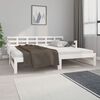 vidaXL Lit coulissant sans matelas blanc 2x(90x190) cm