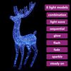 vidaXL Renne de No&euml;l XXL Acrylique 250 LED 180 cm Bleu