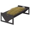 vidaXL Trough d'alimentation pour le b&eacute;tail Noir 108 x 50 x 28 cm