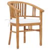 vidaXL Ensemble &agrave; manger de jardin 9pcs avec coussins bois teck solide