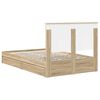 vidaXL Lit de Rangement Ch&ecirc;ne Sonoma 120 x 200 cm Bois d'ing&eacute;nierie