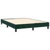 vidaXL Sommier &agrave; lattes de lit matelas et LED Vert fonc&eacute; 140x200 cm