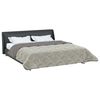 vidaXL Duvet complet toute l'ann&eacute;e Matelass&eacute; Gris clair 200 x 200 cm