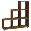vidaXL Biblioth&egrave;que escalier Ch&ecirc;ne marron 107 cm Bois d'ing&eacute;nierie