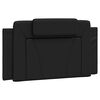 vidaXL Coussin de t&ecirc;te de lit Viana noir 100 cm similicuir