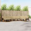 vidaXL Ensemble de canap&eacute;s d'ext&eacute;rieur 8 pcs Naturel et Beige