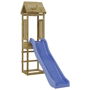 vidaXL Aire de jeux d'ext&eacute;rieur bois de pin impr&eacute;gn&eacute;