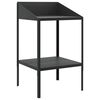 vidaXL Support pour plantes anthracite 56,5x54,5x100cm acier galvanis&eacute;