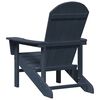 vidaXL Chaise Adirondack Bleu marine 74 x 82 x 92cm HDPE