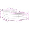 vidaXL Sommier &agrave; lattes de lit et matelas et LED gris clair 180x220cm velours