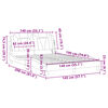 vidaXL Cadre de lit Viana avec LED sans matelas noir 140x190 cm