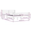vidaXL Cadre de lit sans matelas marron miel bois massif 135x190 cm