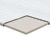 vidaXL Surmatelas Blanc 120 x 200 cm Tissu en Tricot