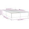 vidaXL Cadre de lit sans matelas bleu 120x200 cm tissu