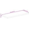 vidaXL Dessus de table 70x30x2,5 cm rectangulaire bois massif manguier