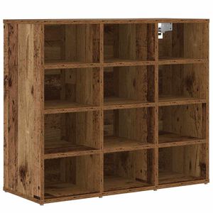 vidaXL Cabinet &agrave; chaussures 77,5 x 30 x 67 cm Bois d'ing&eacute;nierie