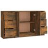 vidaXL Buffets 3 pcs Ch&ecirc;ne fum&eacute; Bois d'ing&eacute;nierie