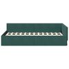 vidaXL Cadre de lit d'angle avec t&ecirc;te de lit Vert fonc&eacute; 90 cm x 200 cm