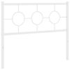 vidaXL T&ecirc;te de lit de remplacement m&eacute;tal blanc 100 cm