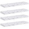 vidaXL &Eacute;tag&egrave;re Murale 4 pcs Marbre blanc 90 x 23,5 x 4 cm