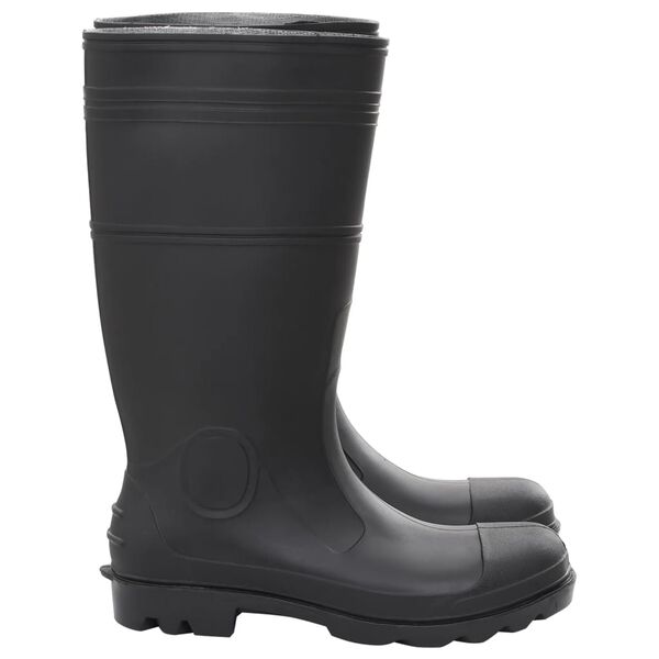 vidaXL Bottes de pluie noir taille 45 PVC