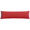 vidaXL Coussins de canapé 2 pcs Rouge 145 x 40 cm tissu