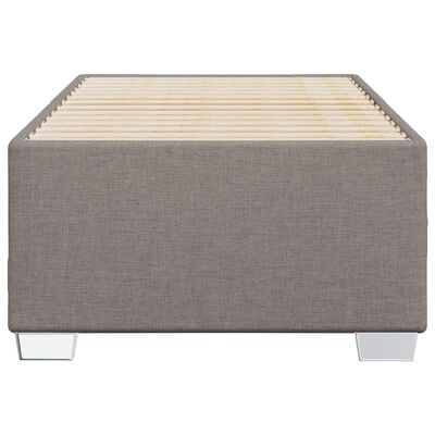 vidaXL Cadre de lit sans matelas taupe 90x190 cm tissu