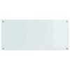 vidaXL Protection de cuisine Blanc 110 x 50 cm verre tremp&eacute;