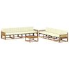 vidaXL Ensemble de canap&eacute;s d'ext&eacute;rieur 9 pcs Naturel et Cr&egrave;me
